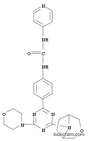 Molecular Structure of 1197160-28-3 (Urea, N-[4-[4-(4-morpholinyl)-6-(3-oxa-8-azabicyclo[3.2.1]oct-8-yl)-1,3,5-triazin-2-yl]phenyl]-N'-4-pyridinyl-)